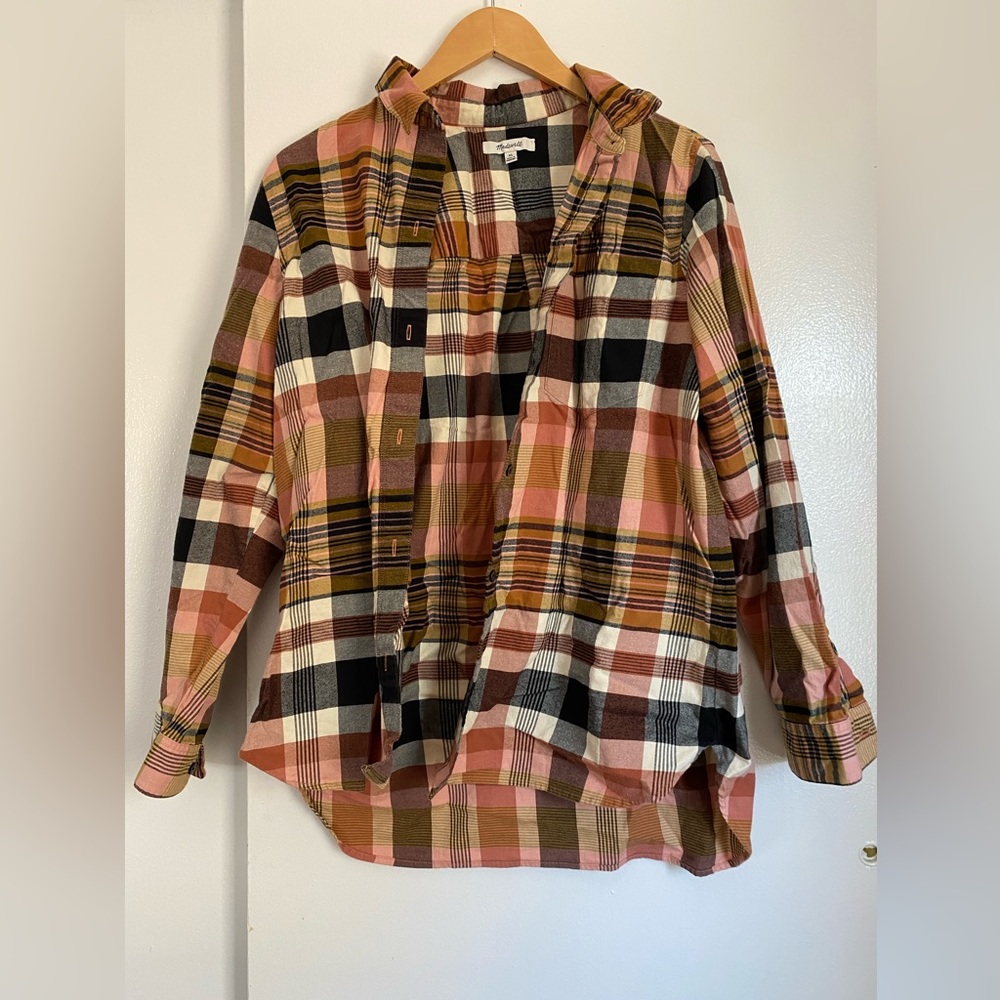 Madewell Plaid Flannel Button Down Shirt